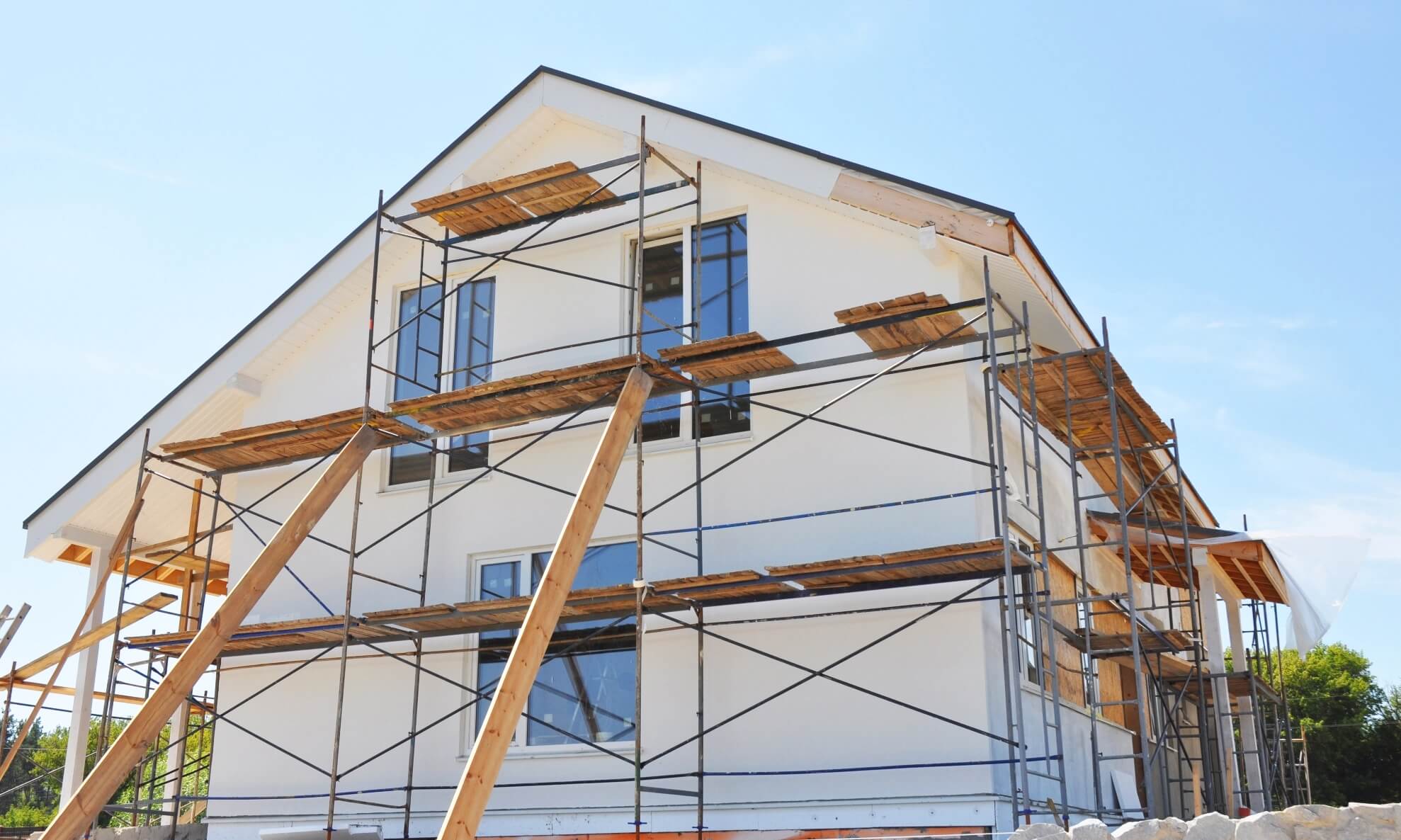 Échafaudage de façade à Angoulême